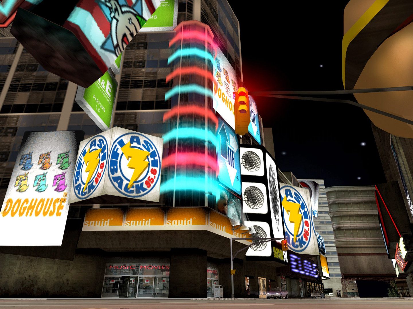 Liberty City in an official Grand Theft Auto III screenshot