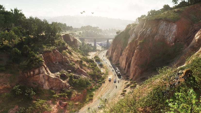 A canyon trail in Mount Kalaga National Park, official screenshot.