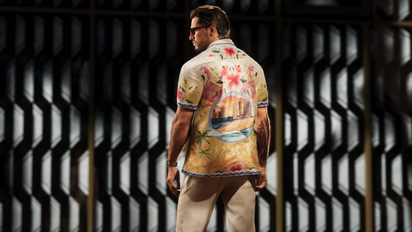 Vice City Style outfit from the GTA 6 Ultimate Edition, official artwork